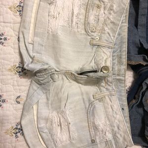 AE Ripped Jean Shorts